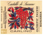 Castello di Luzzano Carlino Oltrepo Pavese Bonarda 2009 Front Label
