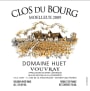 Domaine Huet Clos du Bourg Moelleux 2009 Front Label