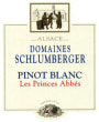 Domaines Schlumberger Les Princes Abbes Pinot Blanc 2008 Front Label