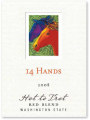 14 Hands Hot to Trot Red Blend 2008 Front Label