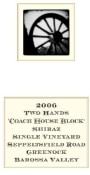 Two Hands Coach House Block Shiraz 2006 Front Label