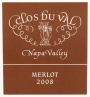 Clos du Val Merlot 2008 Front Label
