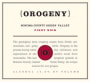 Orogeny Vineyards Pinot Noir Green Valley 2008 Front Label