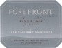 Forefront by Pine Ridge Cabernet Sauvignon 2008 Front Label
