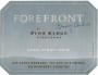 Forefront by Pine Ridge Pinot Noir Front Label