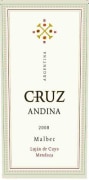 Cruz Andina Malbec 2008 Front Label