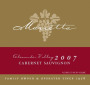 Marietta Cellars Cabernet Sauvignon 2007 Front Label