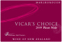 Saint Clair Vicar's Choice Pinot Noir 2009 Front Label