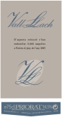 Vall Llach Priorat 2007 Front Label