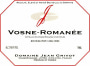 Domaine Jean Grivot Vosne-Romanee 2010 Front Label