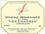 Domaine Jean Grivot Vosne-Romanee Les Chaumes Premier Cru 2012 Front Label
