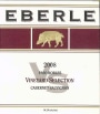 Eberle Vineyard Selection Cabernet Sauvignon 2008 Front Label