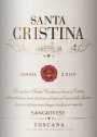 Santa Cristina by Antinori Sangiovese 2009 Front Label
