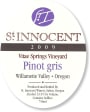 St. Innocent Vitae Springs Pinot Gris 2009 Front Label