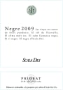 Scala Dei Negre 2009 Front Label