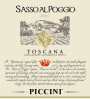 Piccini Sasso al Poggio 2007 Front Label