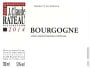 J.C. Rateau Bourgogne Pinot Noir 2014 Front Label