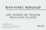 Jean-Marc Burgaud Beaujolais Villages Les Vignes de Thulon 2013 Front Label