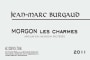 Jean-Marc Burgaud Morgon Les Charmes 2011 Front Label