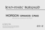 Jean-Marc Burgaud Morgon Grands Cras 2012 Front Label