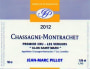 Domaine Jean-Marc Pillot Chassagne-Montrachet Clos Saint Marc Les Vergers Premier Cru 2012 Front Label