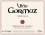 Vina Gormaz Tempranillo 2009 Front Label