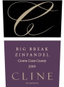 Cline Big Break Zinfandel 2009 Front Label