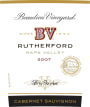 Beaulieu Vineyard Rutherford Cabernet Sauvignon (375ML half-bottle) 2007 Front Label