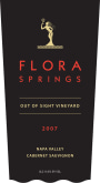 Flora Springs Out Of Sight Cabernet Sauvignon 2007 Front Label