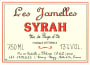 Les Jamelles Syrah Vins de Pays D'Oc 2009 Front Label