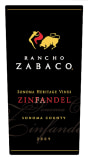Rancho Zabaco Heritage Vines Zinfandel 2009 Front Label