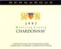 Bernardus Monterey County Chardonnay 1997 Front Label
