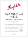 Penfolds Koonunga Hill Cabernet Sauvignon 2009 Front Label