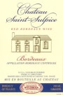 Chateau Saint Sulpice Rouge 2008 Front Label