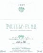 Domaine Cailbourdin Pouilly-Fume Les Cris 2009 Front Label