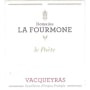 Domaine La Fourmone Vacqueyras Le Poete 2014 Front Label