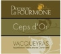 Domaine La Fourmone Vacqueyras Ceps d'Or 2011 Front Label