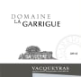 Domaine La Garrigue Vacqueyras Blanc 2012 Front Label