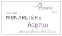 La Monardiere Vacqueyras Les 2 Monardes 2012 Front Label