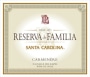 Santa Carolina Reserva de Familia Carmenere 2008 Front Label