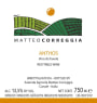Matteo Correggia Anthos 2009 Front Label