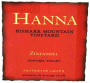 Hanna Bismark Mountain Vineyard Zinfandel 2007 Front Label