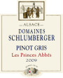 Domaines Schlumberger Les Princes Abbes Pinot Gris 2009 Front Label