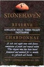 Stonehaven Reserve Chardonnay 1997 Front Label
