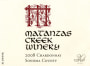 Matanzas Creek Sonoma County Chardonnay 2008 Front Label