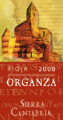 Sierra Cantabria Organza 2008 Front Label