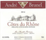 Les Cailloux Cotes du Rhone Rouge 2014 Front Label