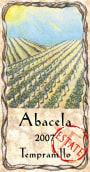 Abacela Estate Tempranillo 2007 Front Label
