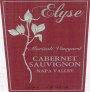 Elyse Morisoli Vineyard Cabernet Sauvignon 2001 Front Label