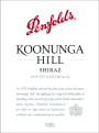 Penfolds Koonunga Hill Shiraz 2008 Front Label